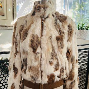 VINTAGE WILSONS LEATHER FUR BOMBER